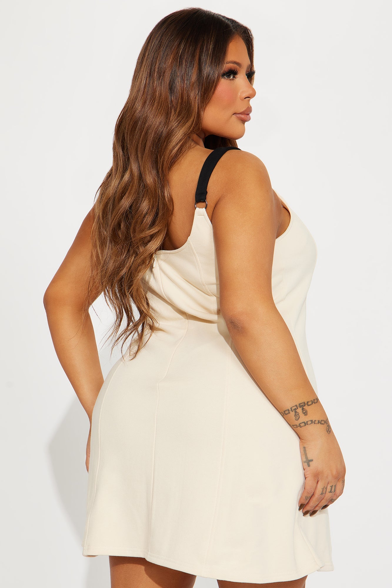 Korin Cream Multi 1990 Mini Dress