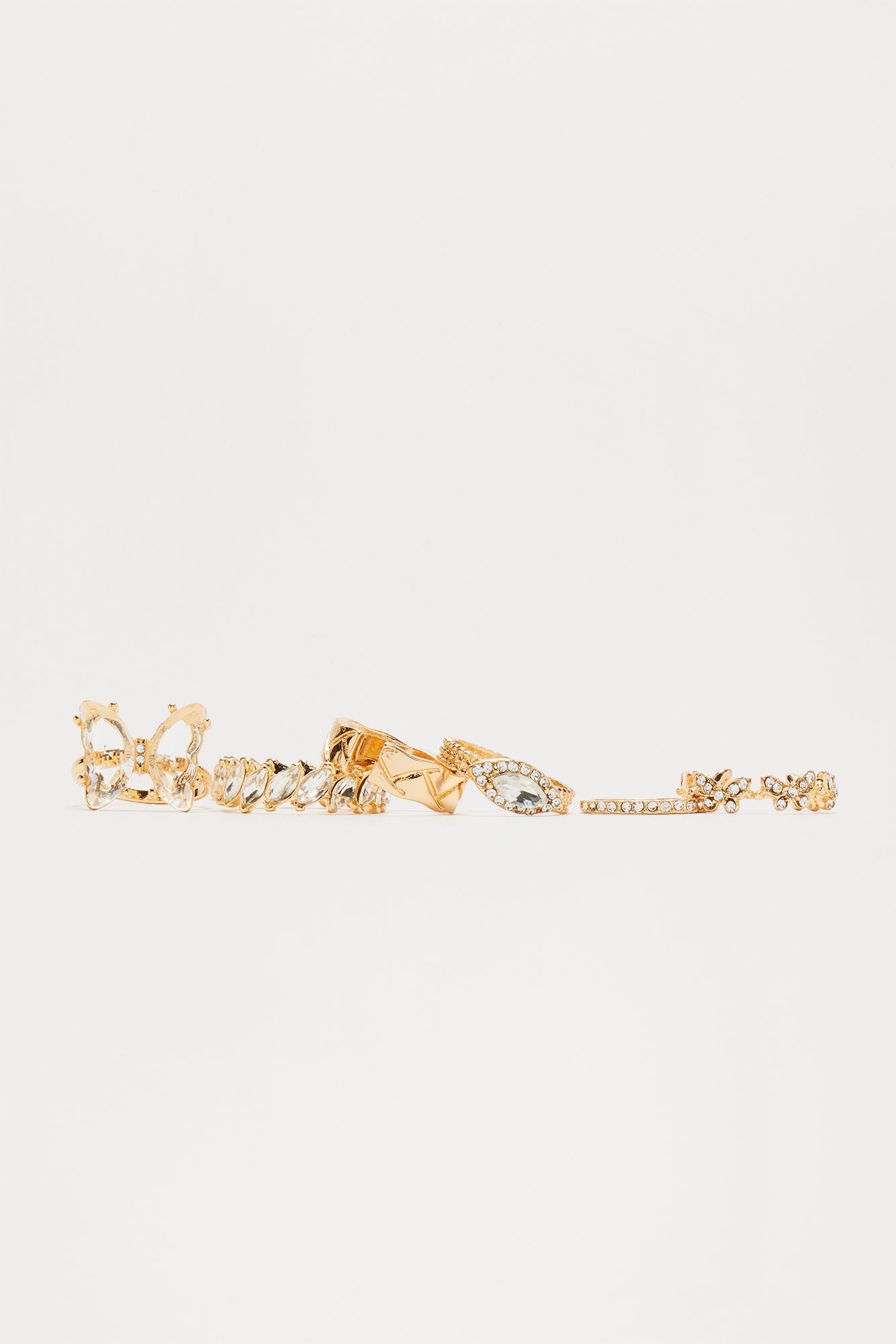 "Forever Classy" Gold Butterfly Ring Set