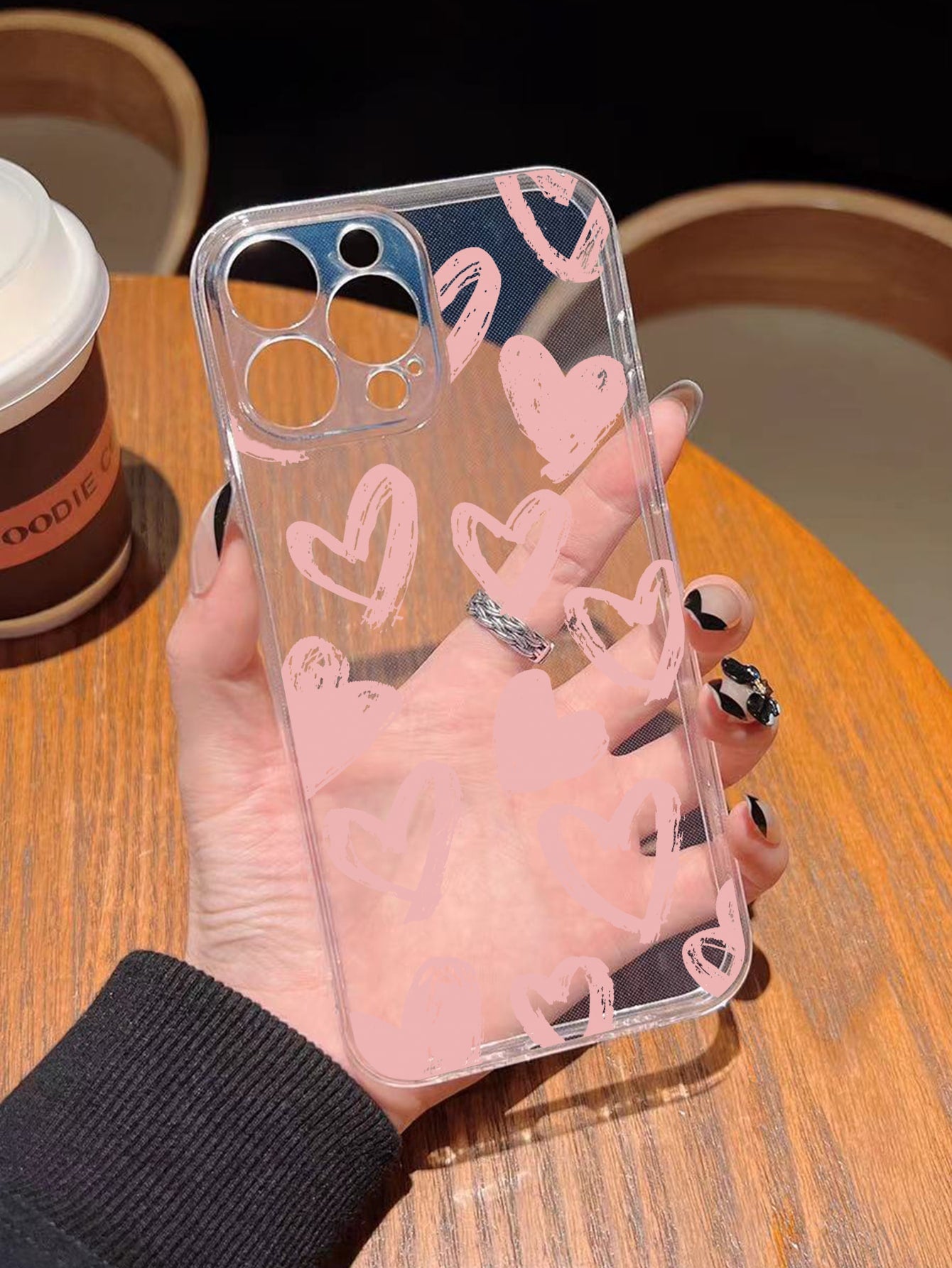 "Call Me Miss Girly" Heart-Shaped Clear IPhone Case