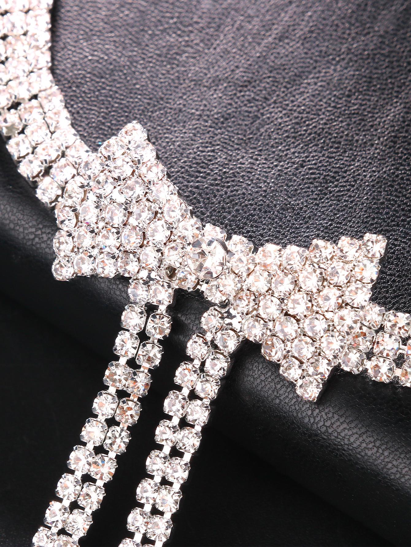 "Bling & More Bling" Rhinestone Decor Waist Chain