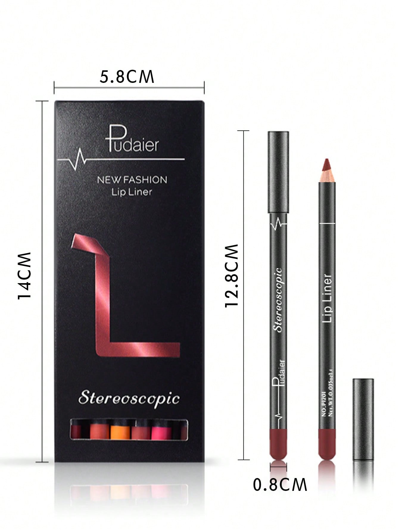 "Say Something" Waterproof Lipliner, 12pcs Matte Lipliner Pencil Set