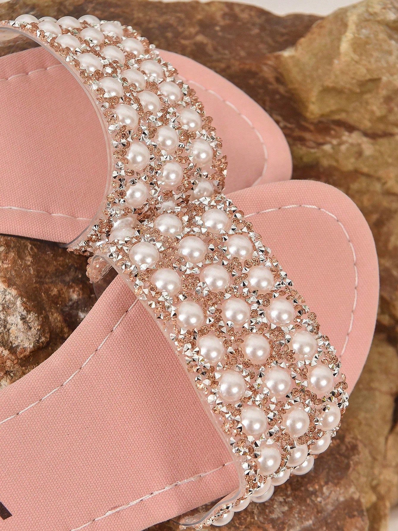 Willow Pearl Glitter Slip Ons