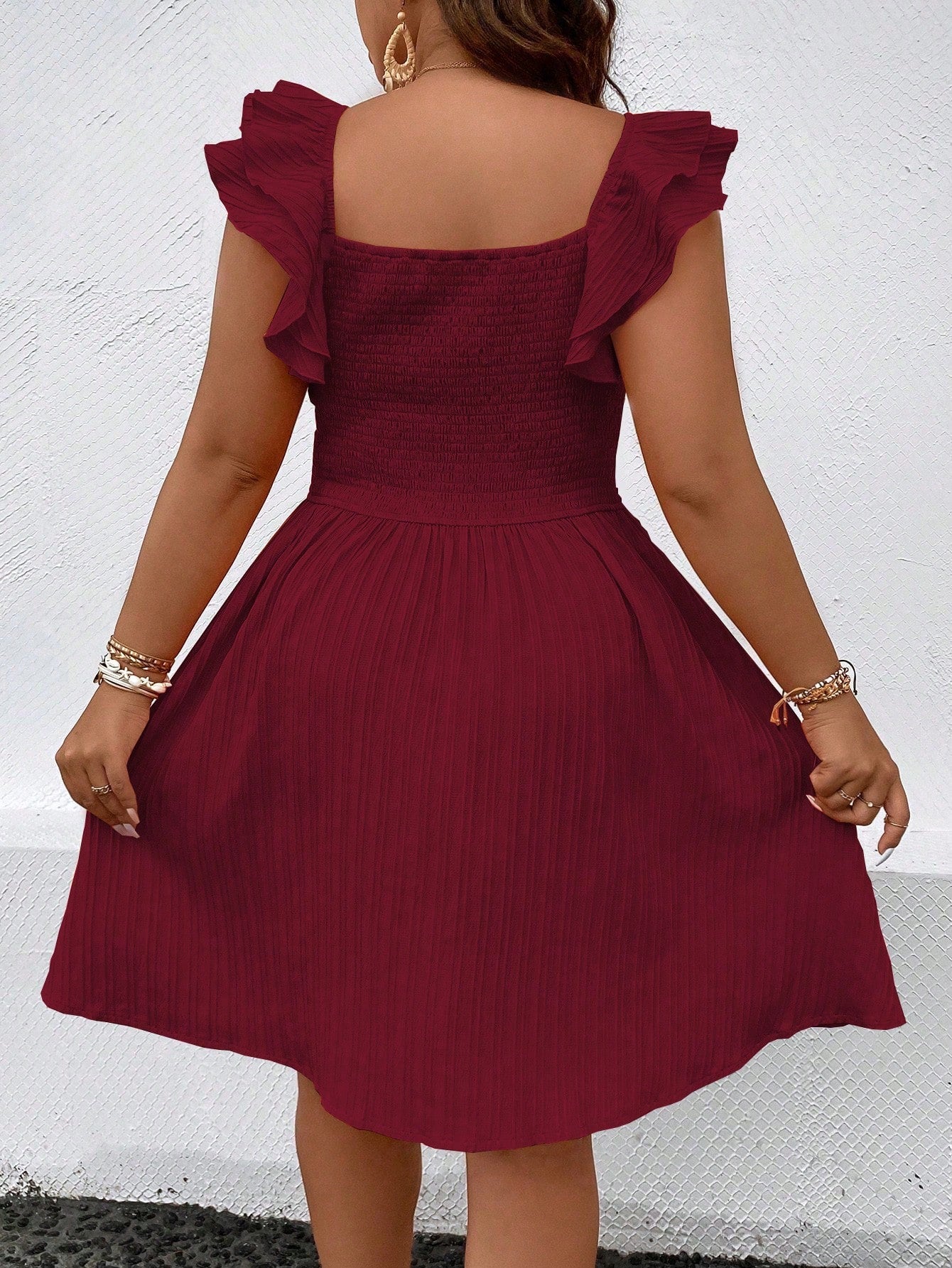 Vicky Sweetheart A-Line Ruffle Dress
