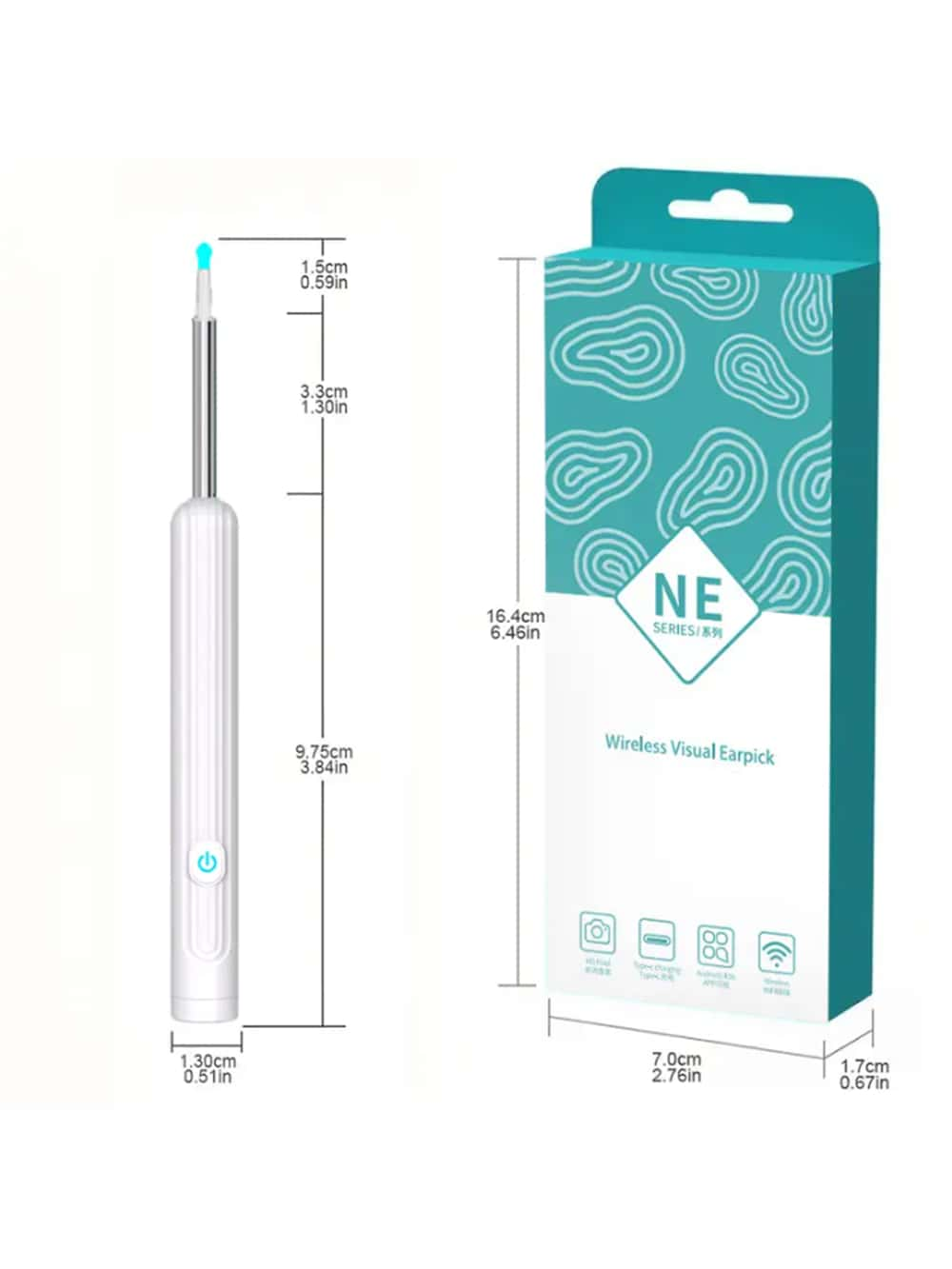 "Renew Your Body" 1 pc Visible Ear Pick With Wireless Wifi Connection