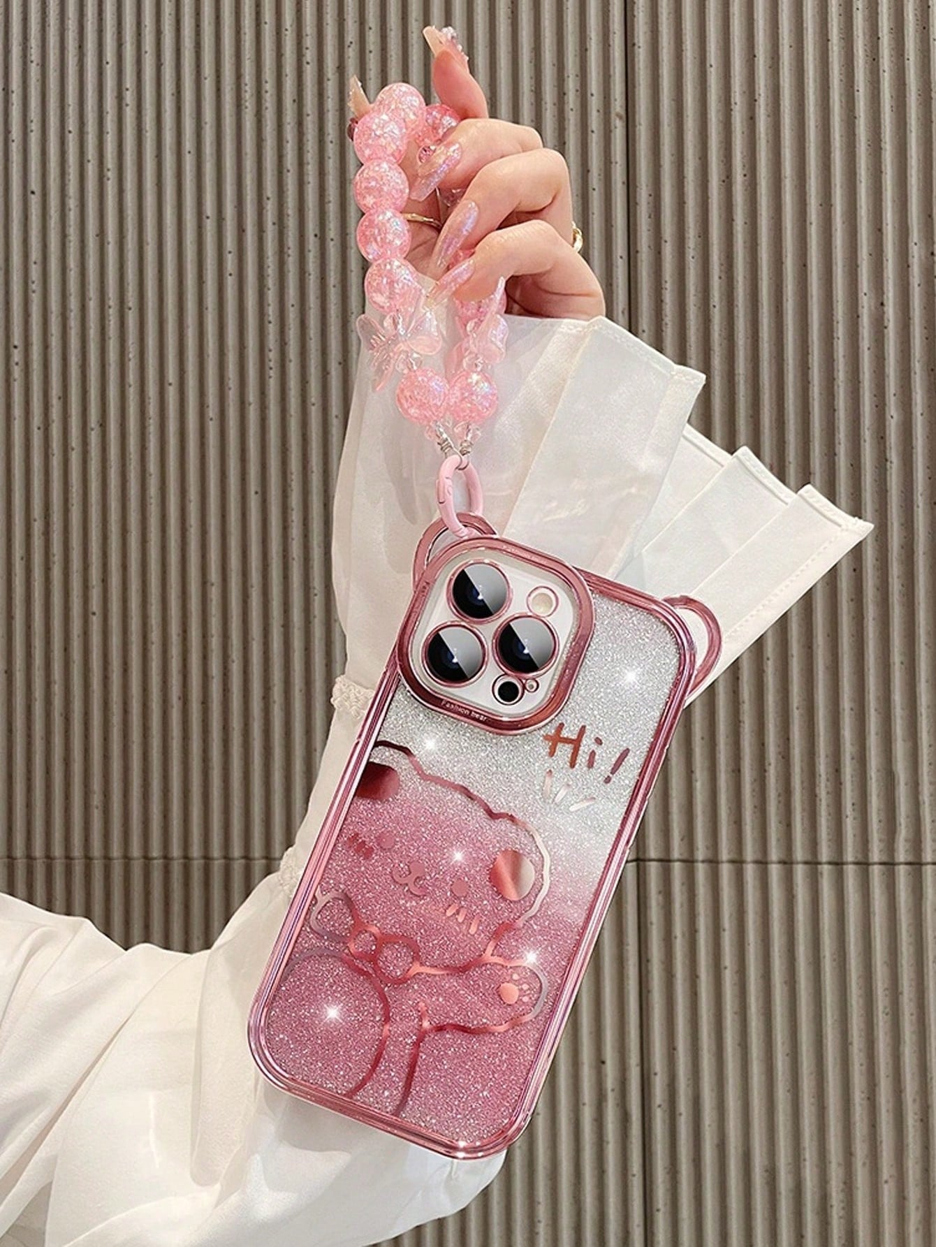 "Summer Vibes" IPhone Blue Shockproof Phone Case & Butterfly Charm Bracelet