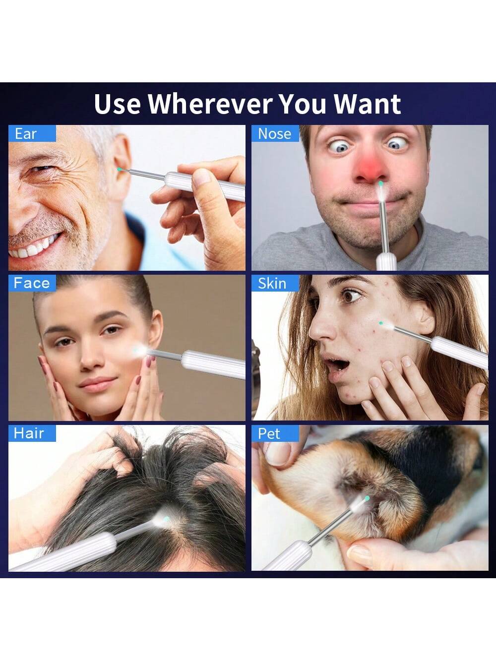 "Renew Your Body" 1 pc Visible Ear Pick With Wireless Wifi Connection