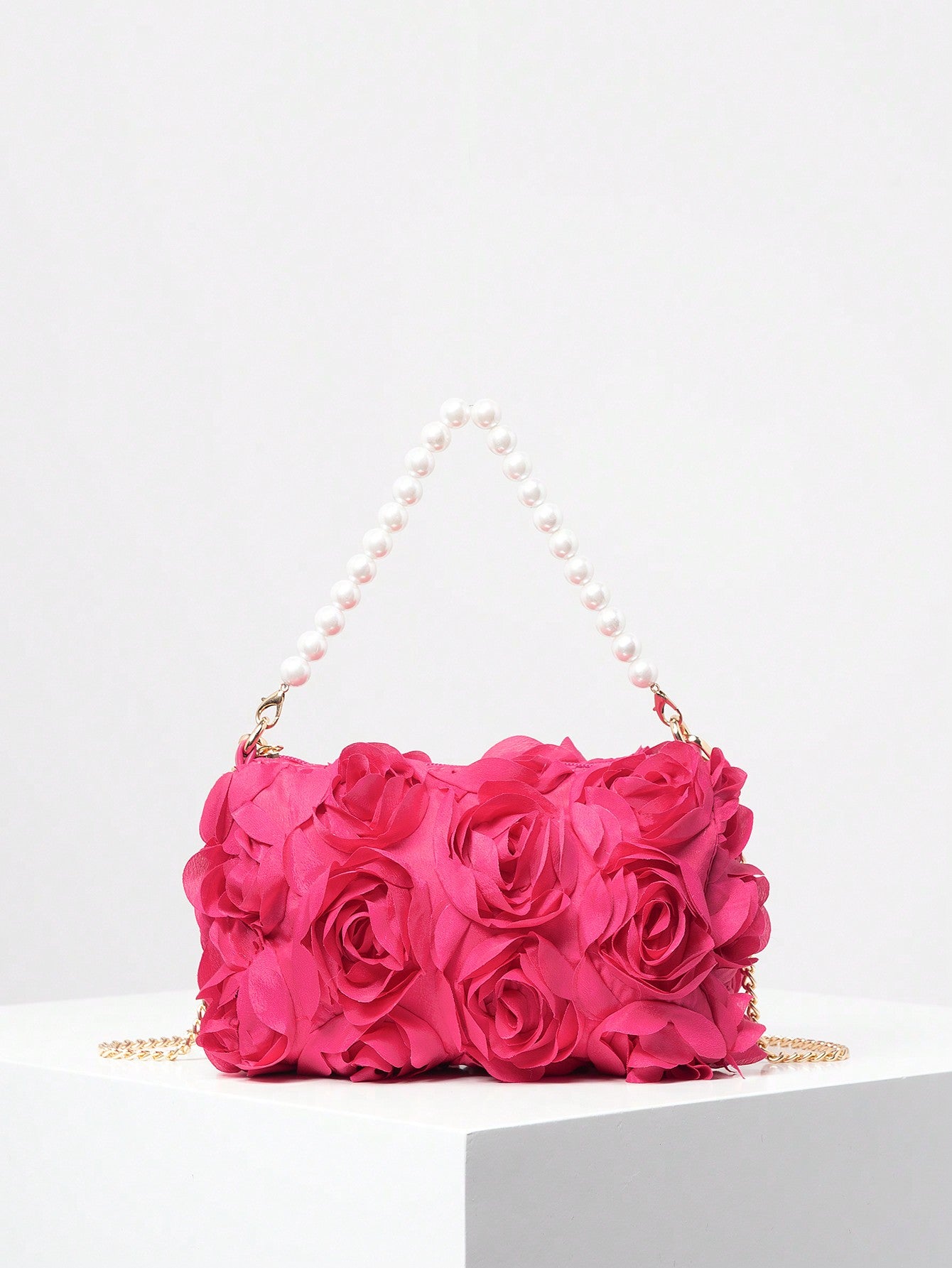 Evie Elegant Rose Flower Crossbody Bag