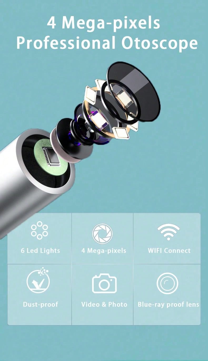 "Renew Your Body" 1 pc Visible Ear Pick With Wireless Wifi Connection