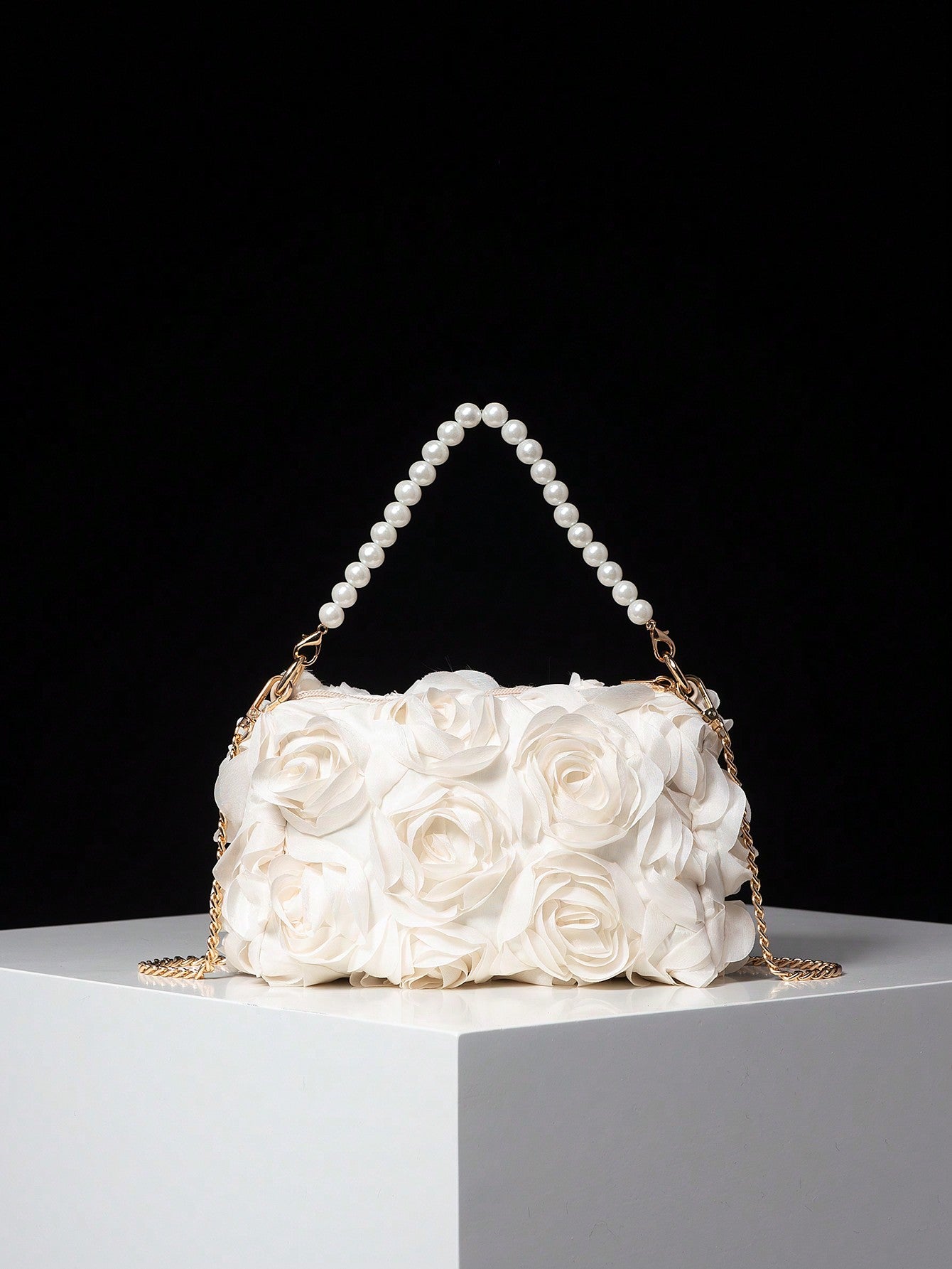 Evie Elegant Rose Flower Crossbody Bag