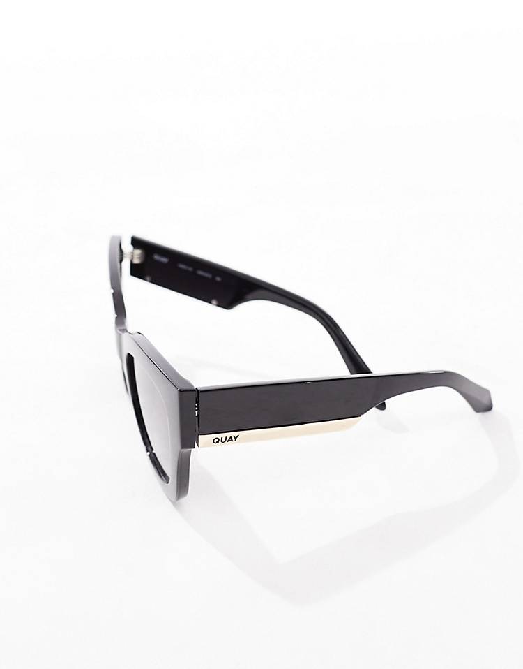 "It's My Party" Square Sunglasses in Black