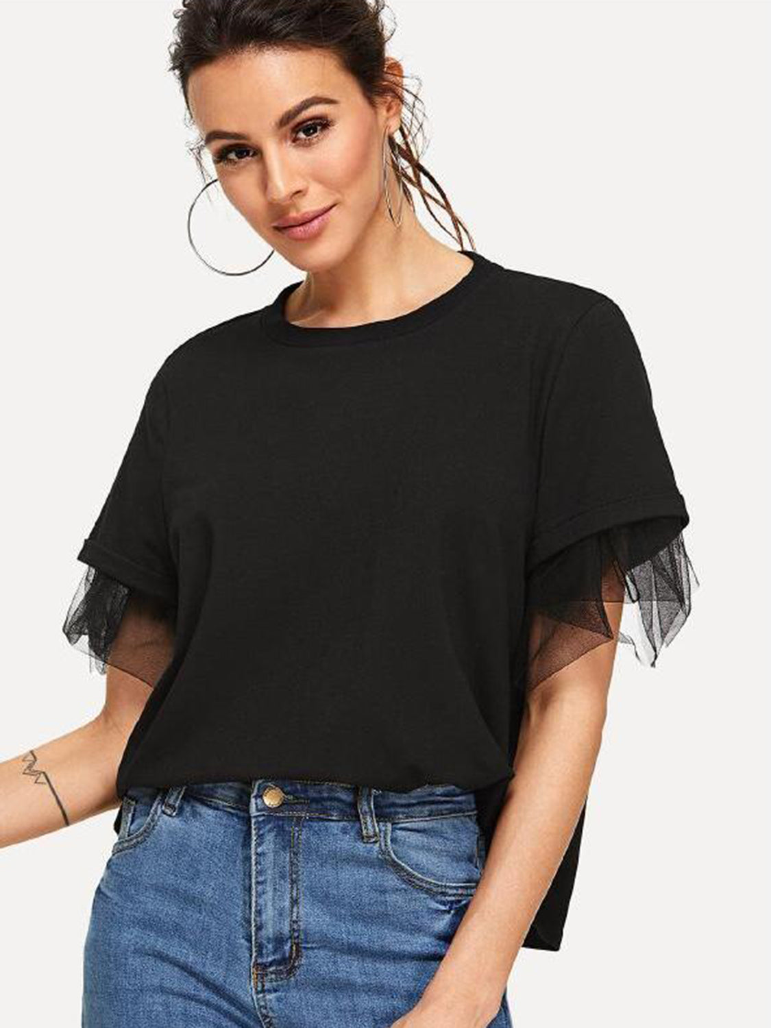 Bepi Embellished Short Sleeve Top