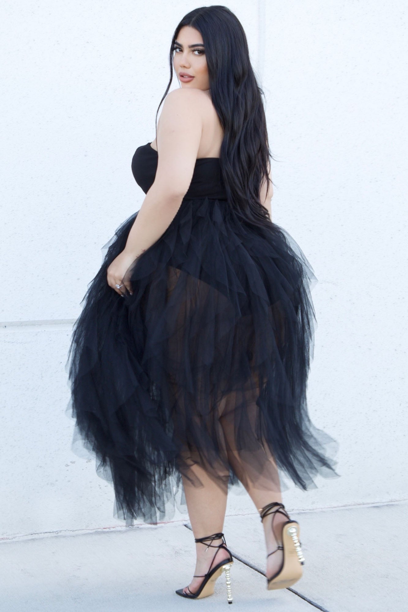 Janie Black Tube Maxi Dress