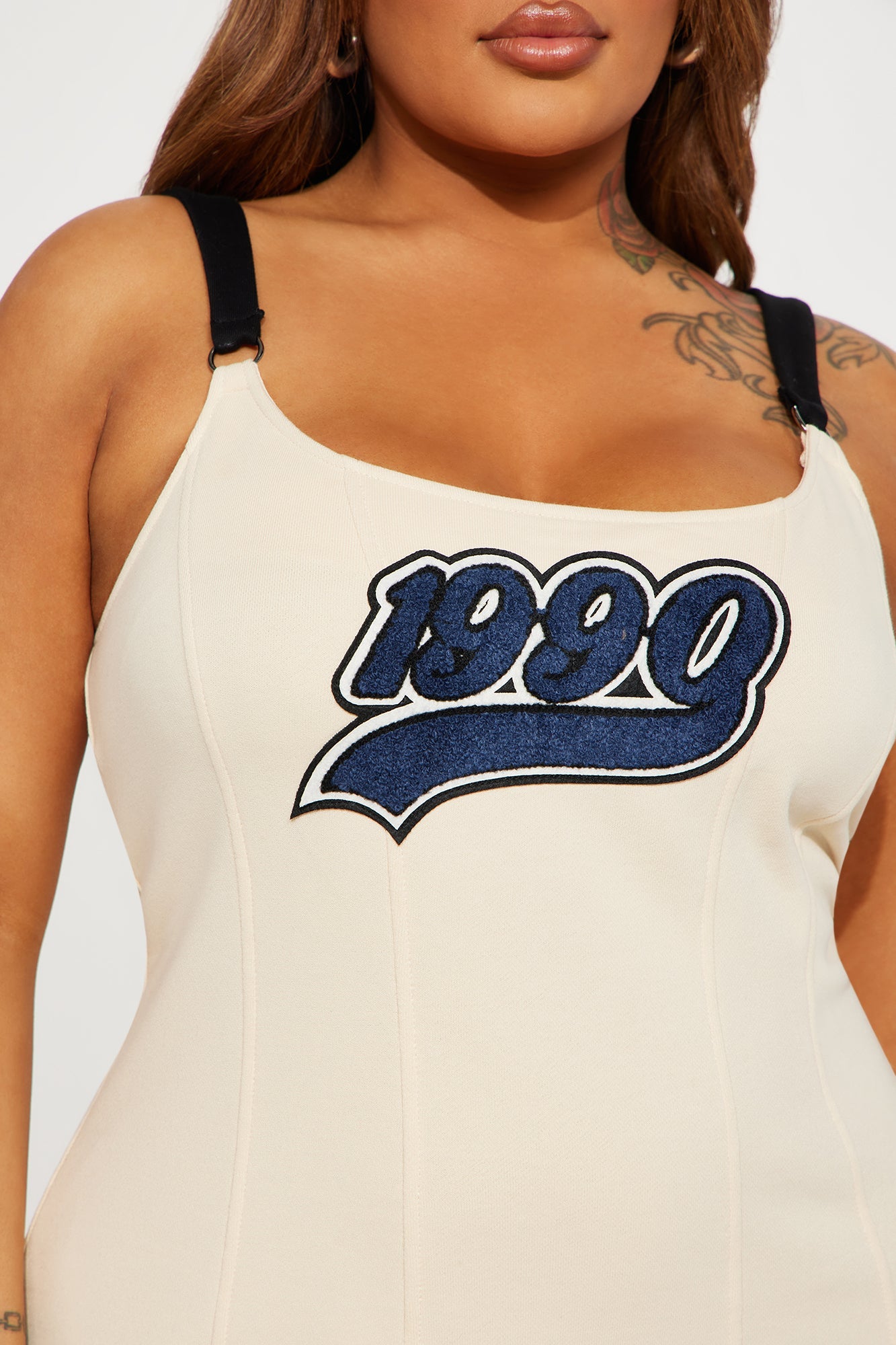Korin Cream Multi 1990 Mini Dress
