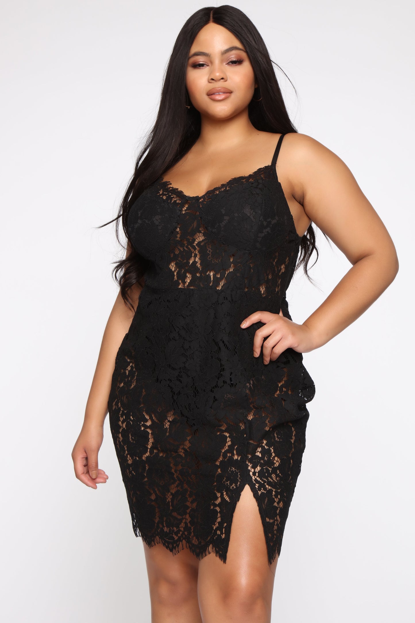 Sybil Black Lace Dress
