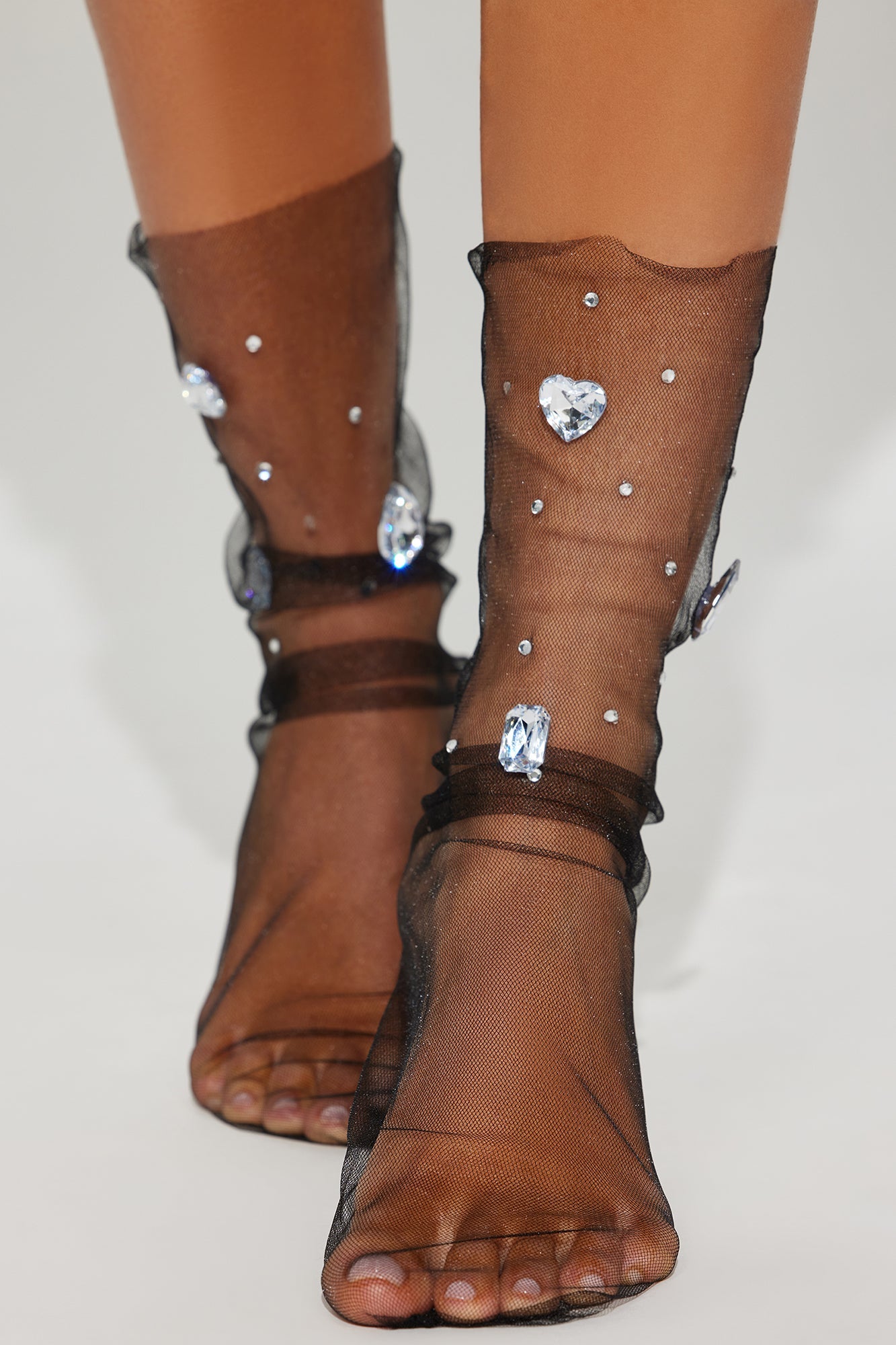 "Beautiful Lace" Black Socks