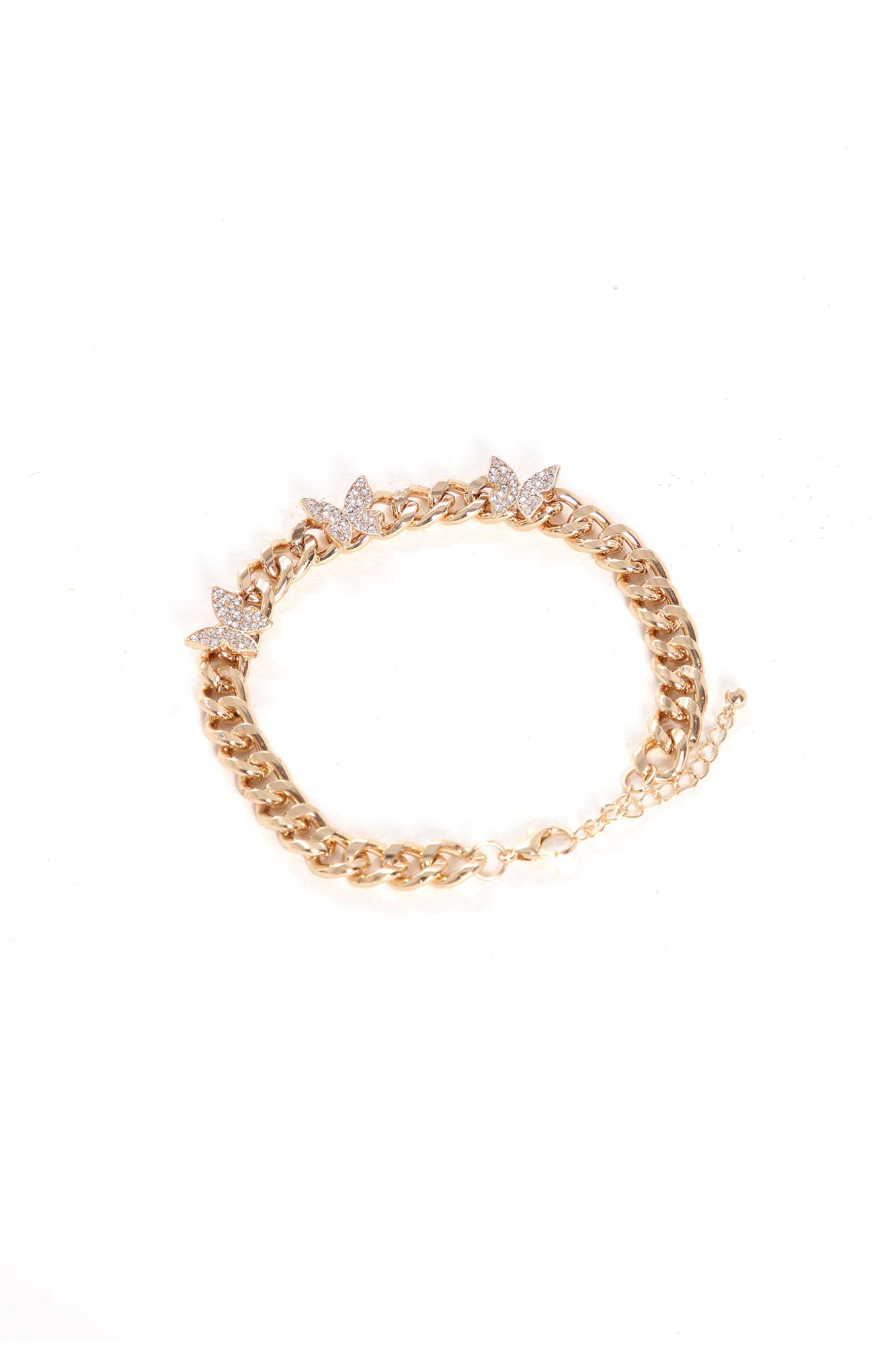 "Beautiful Butterfly" Gold Butterfly Anklet