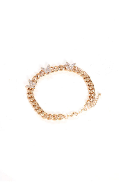 "Beautiful Butterfly" Gold Butterfly Anklet