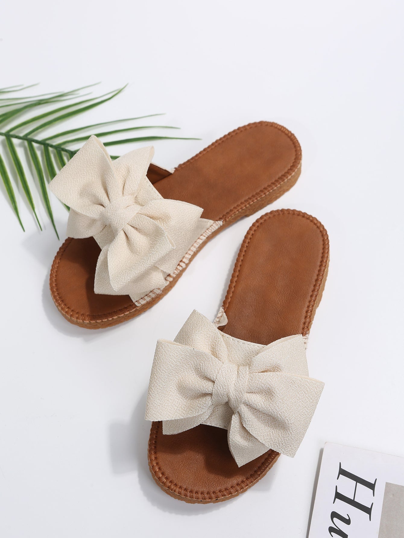 Penny Fabric Bow Slides