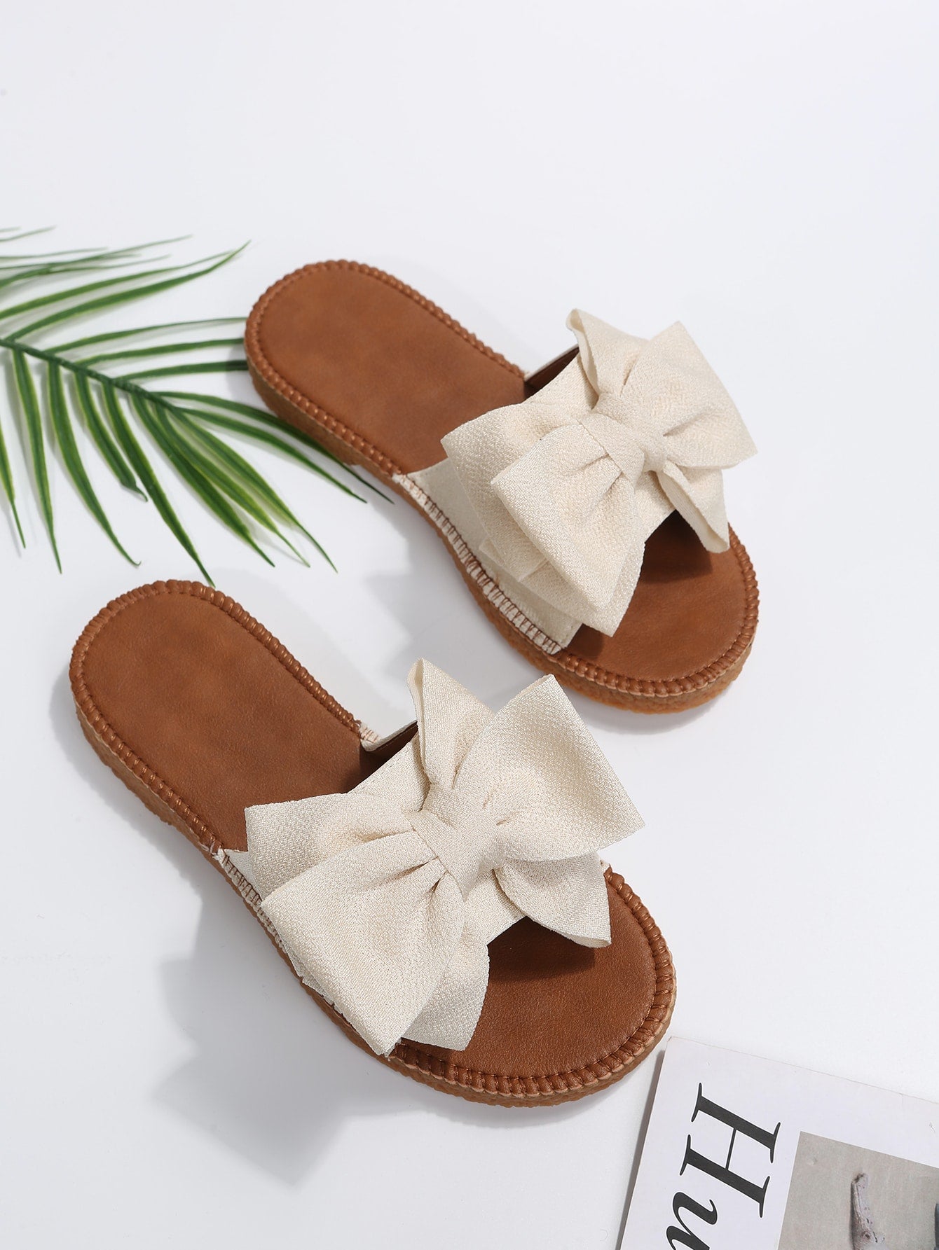 Penny Fabric Bow Slides