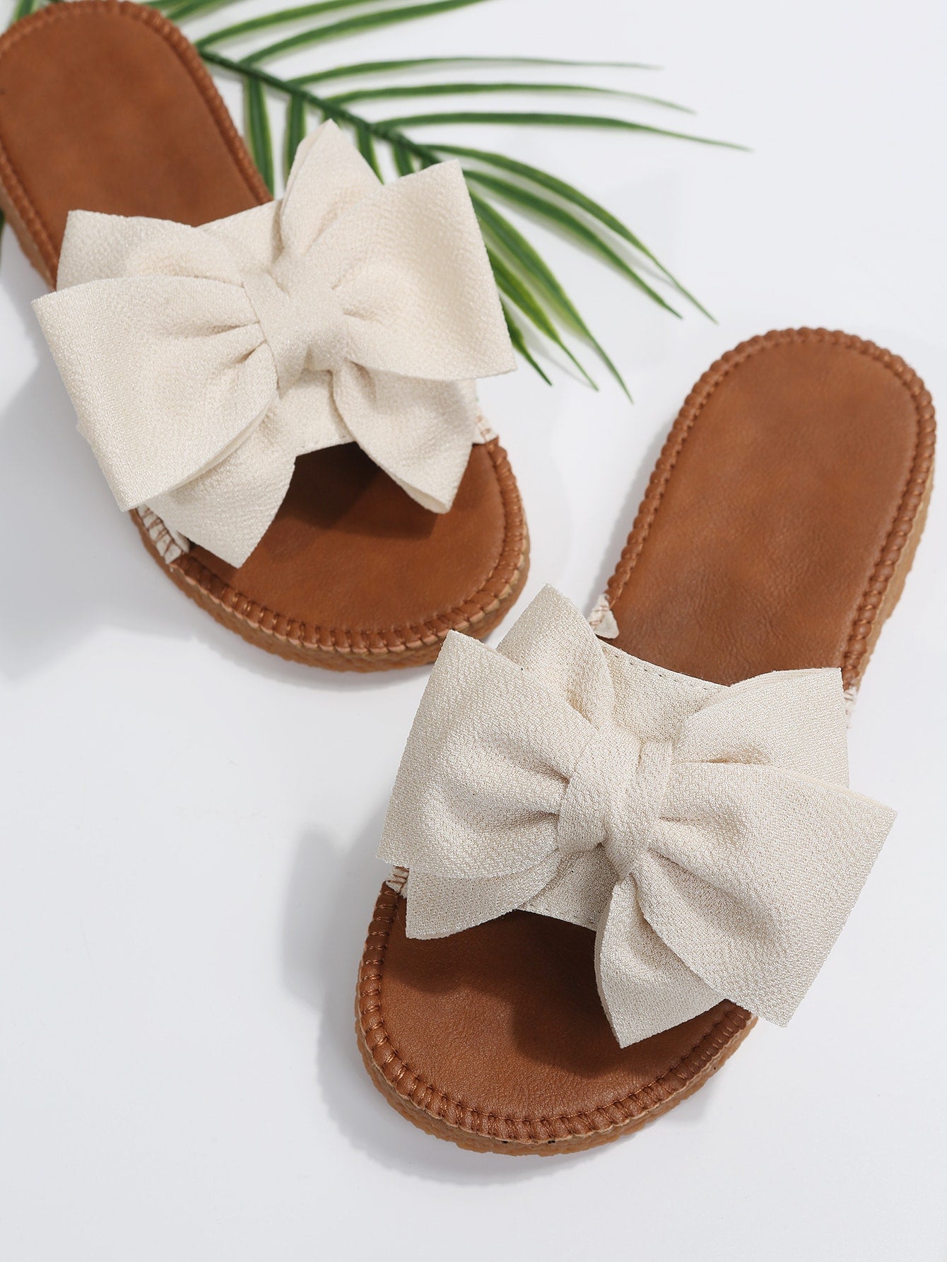 Penny Fabric Bow Slides