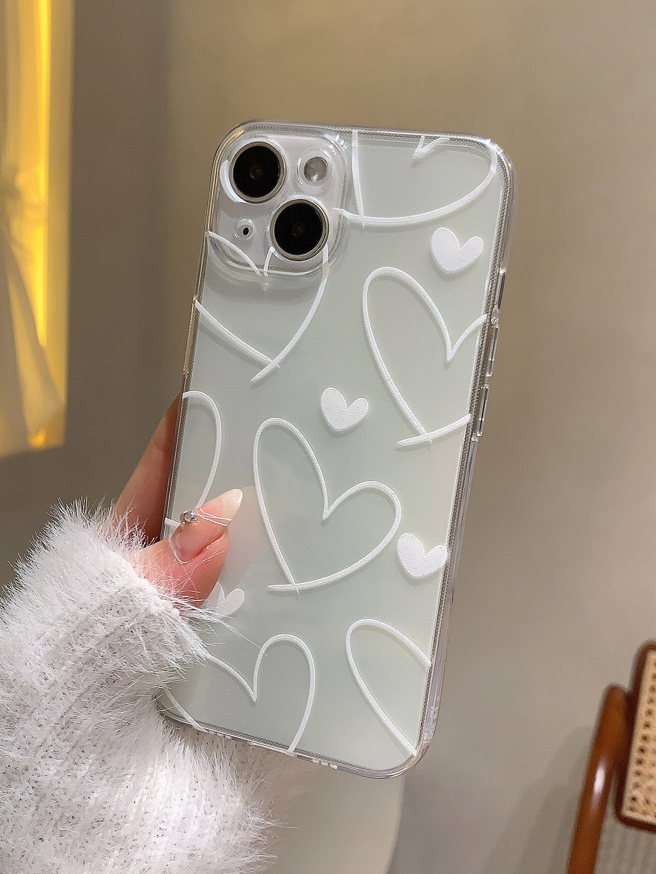 "Fun in Love" Heart Print Phone Case