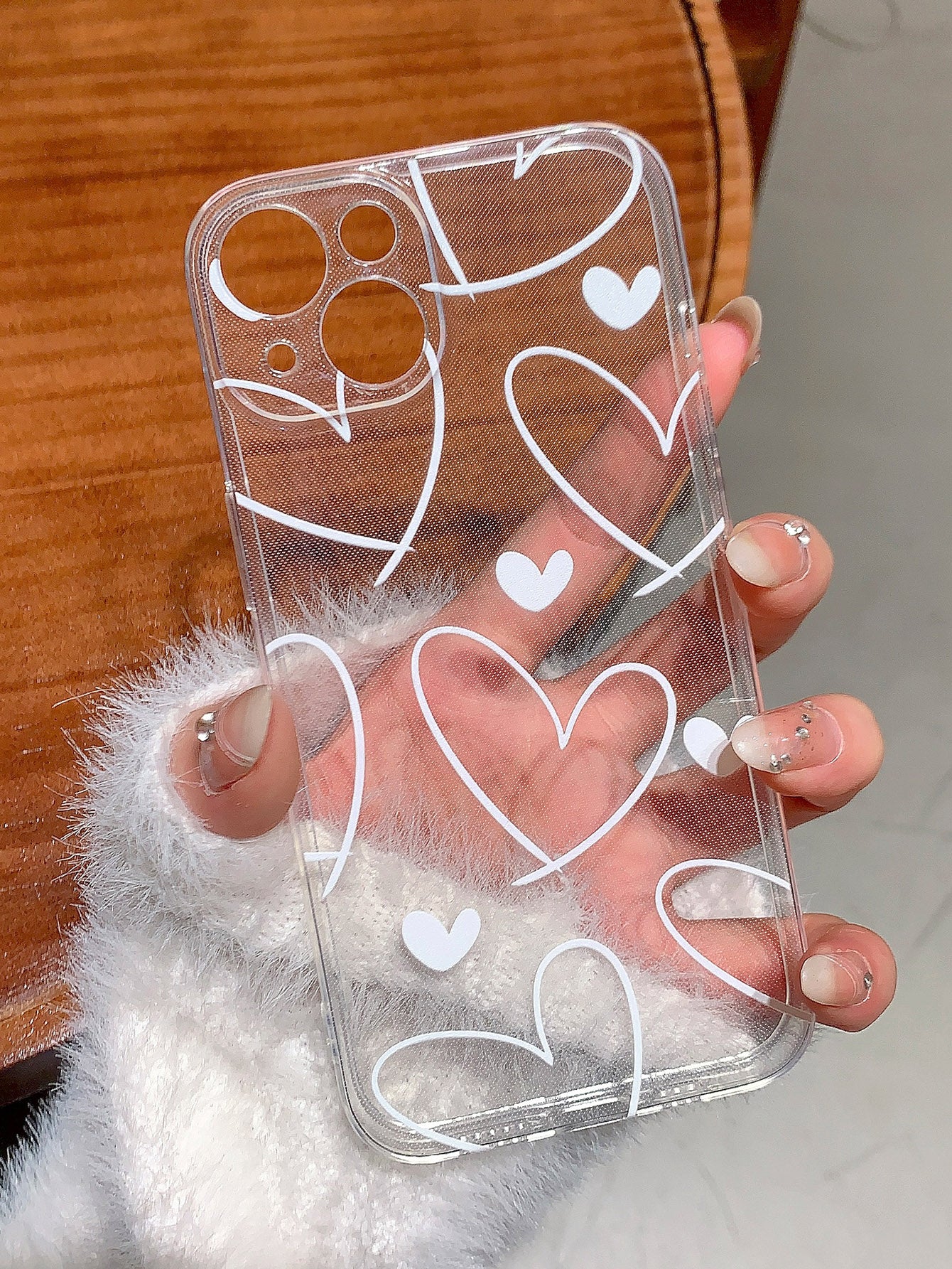 "Fun in Love" Heart Print Phone Case
