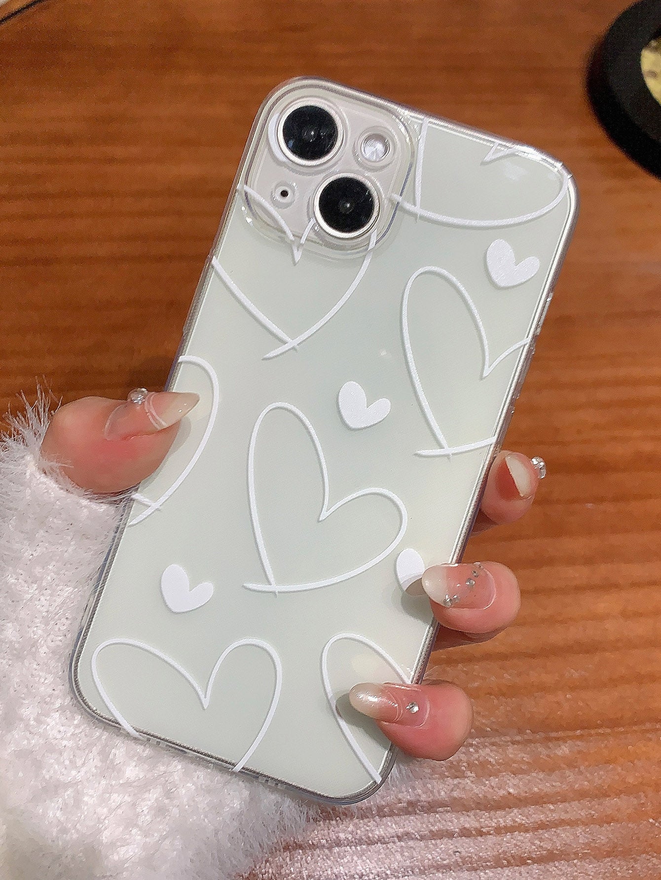 "Fun in Love" Heart Print Phone Case