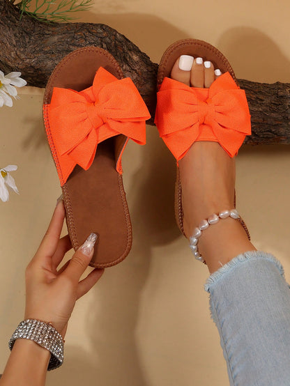 Penny Fabric Bow Slides