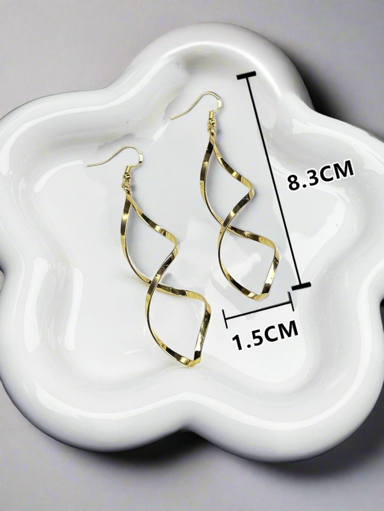 "Show Me Love" Spiral Drop Earrings