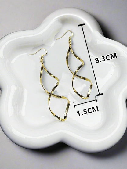 "Show Me Love" Spiral Drop Earrings