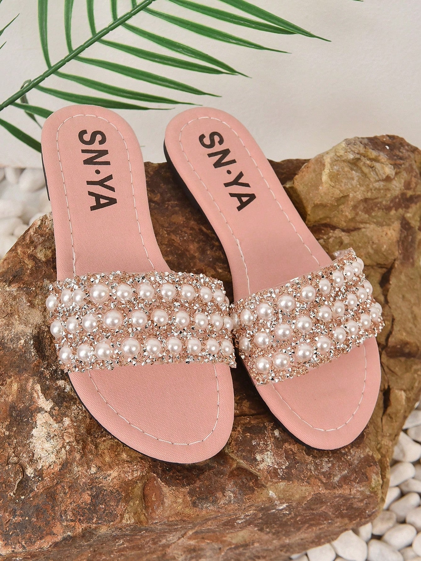 Willow Pearl Glitter Slip Ons