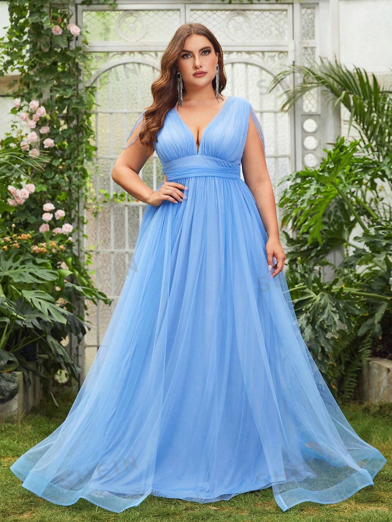 Lyla Stunning Blue A-line Dress