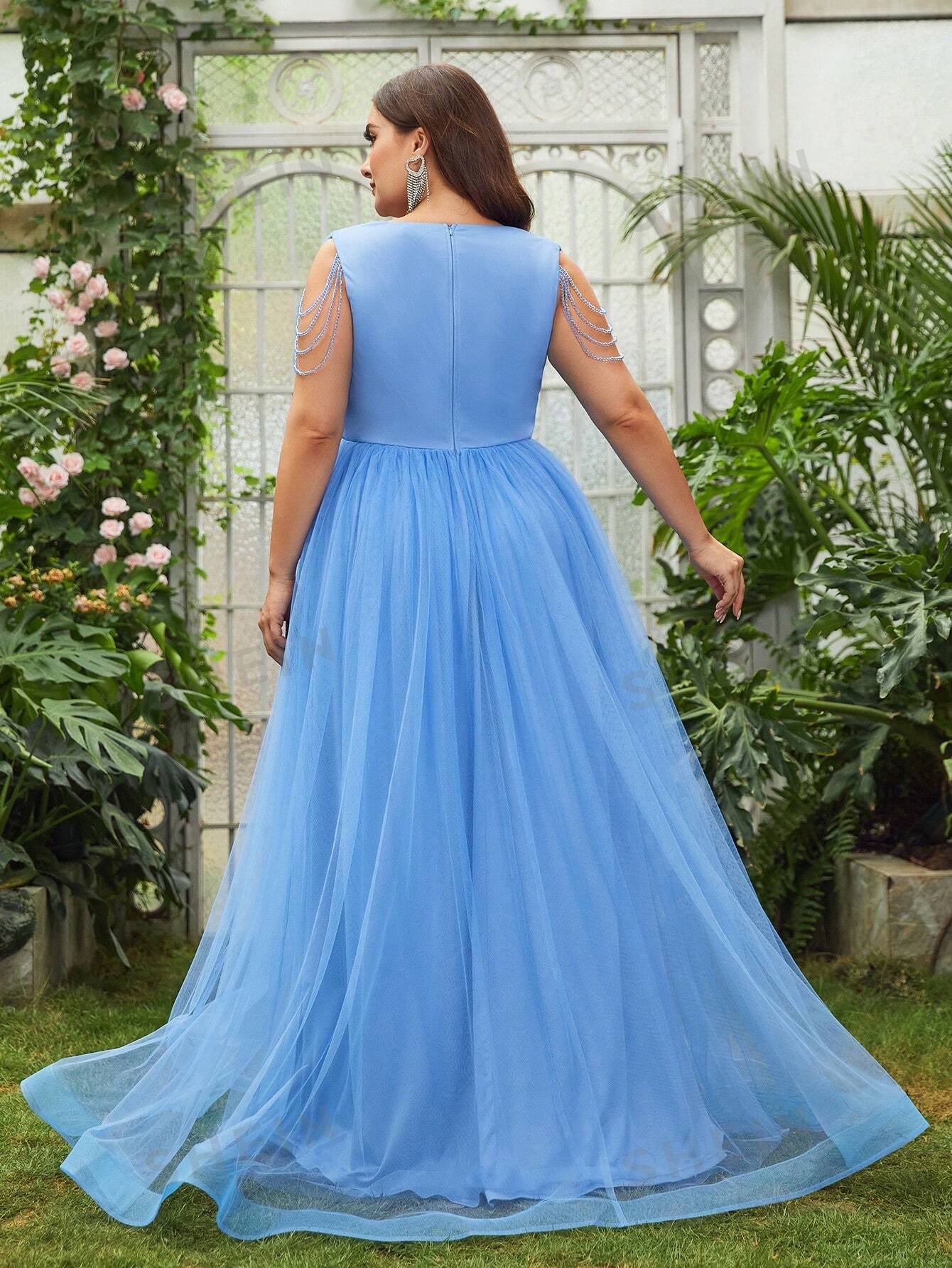 Lyla Stunning Blue A-line Dress