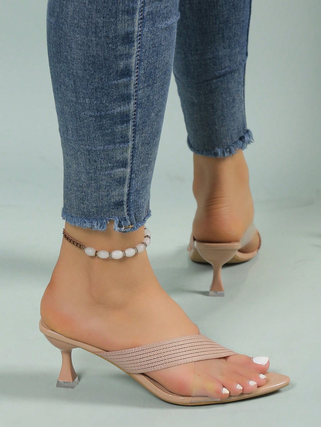 Sunnie One Strap Mid Heel