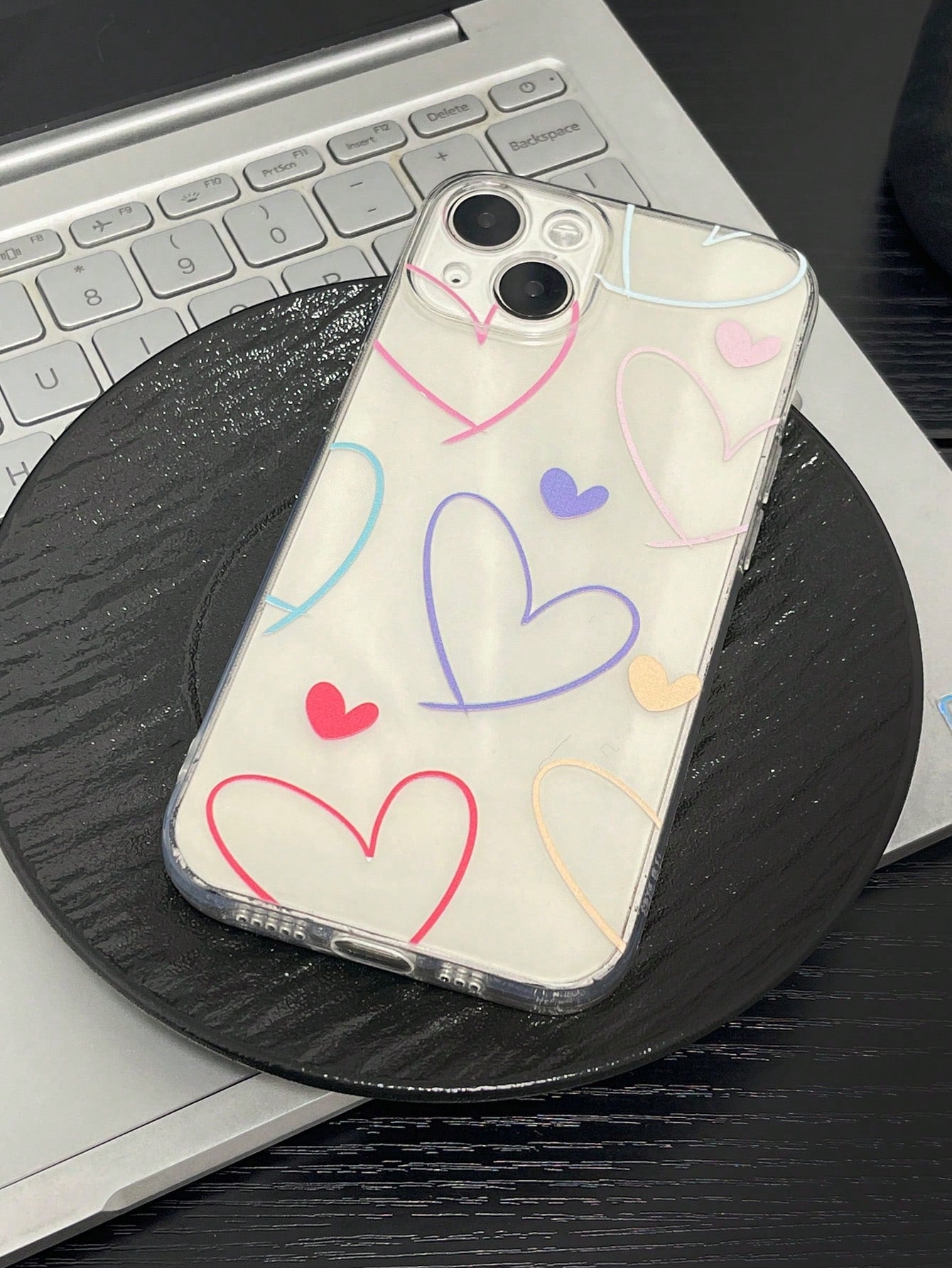 "Fun in Love" Heart Print Phone Case