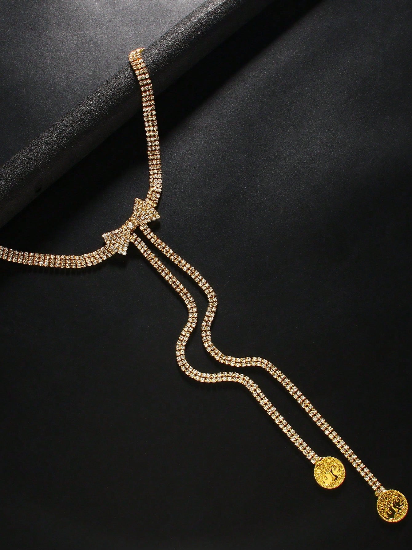 "Bling & More Bling" Rhinestone Decor Waist Chain