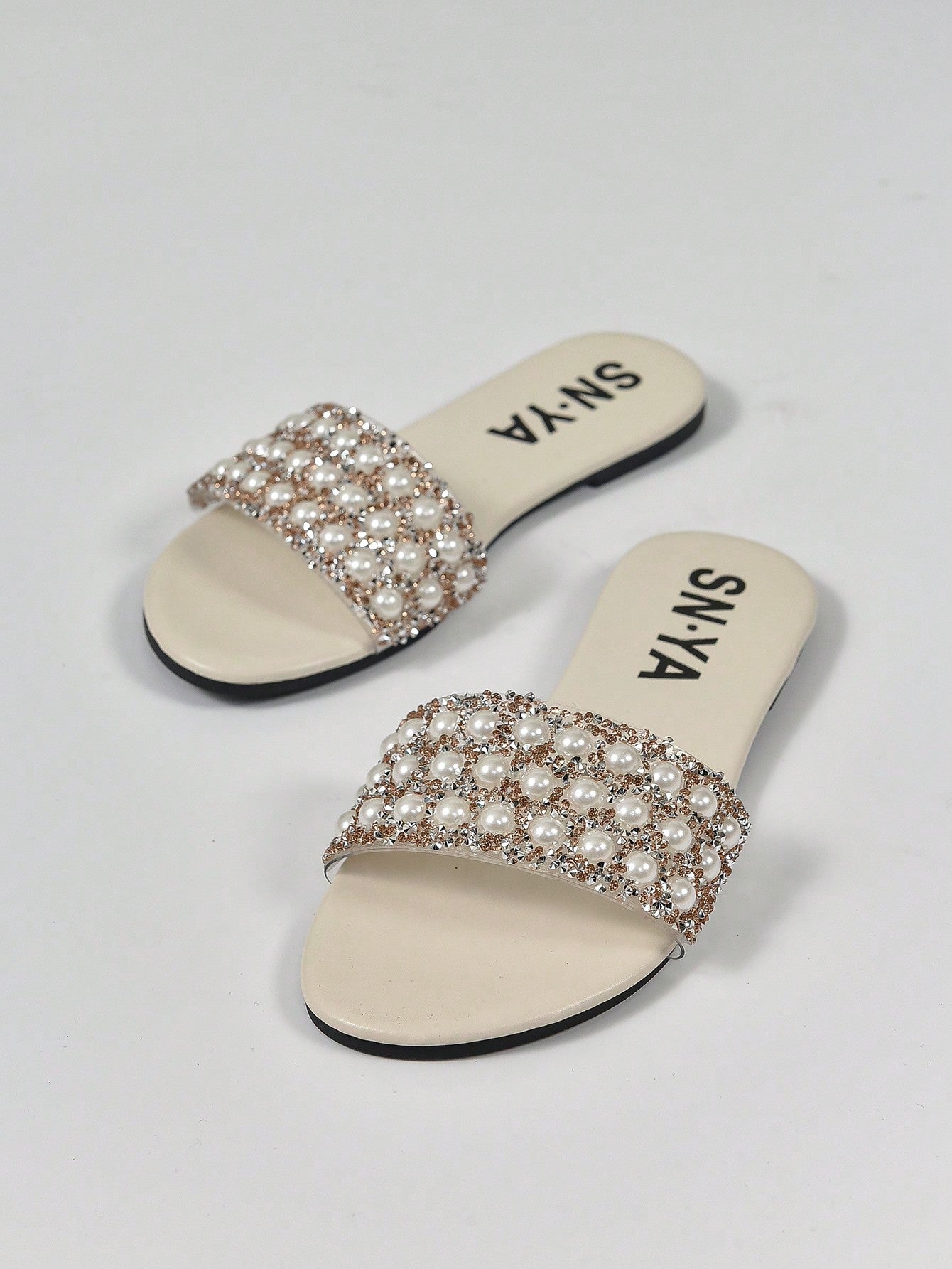 Willow Pearl Glitter Slip Ons