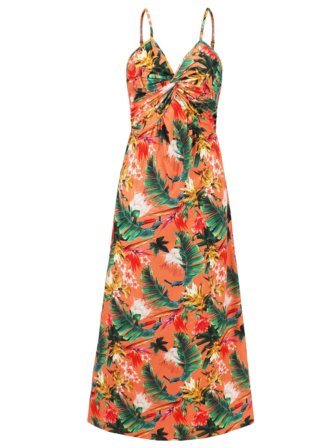 Emma Twisted Printed V-Neck Cami Dress