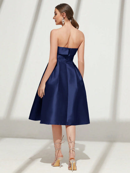 Grace Baby Pink Strapless Ball Gown