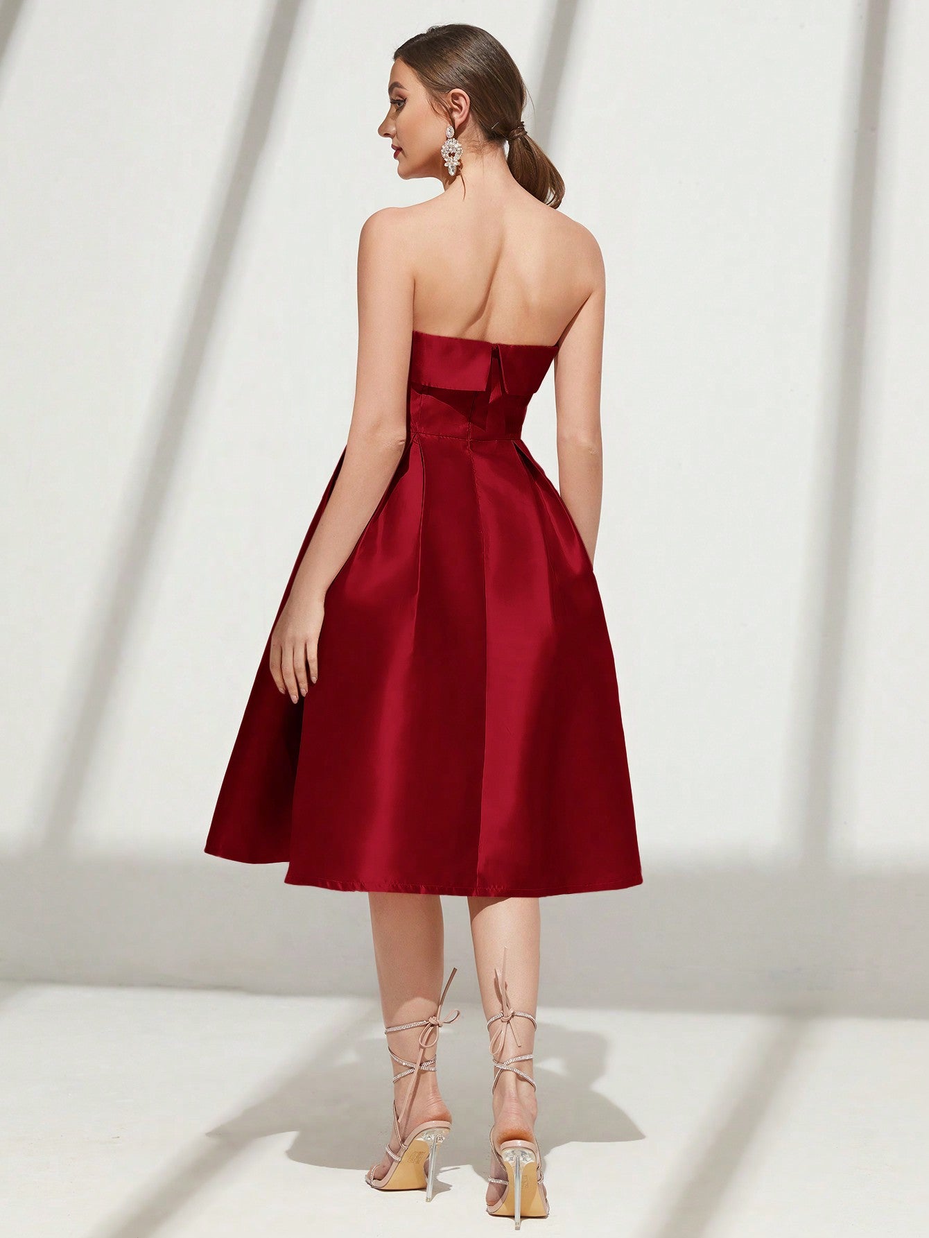 Grace Baby Pink Strapless Ball Gown