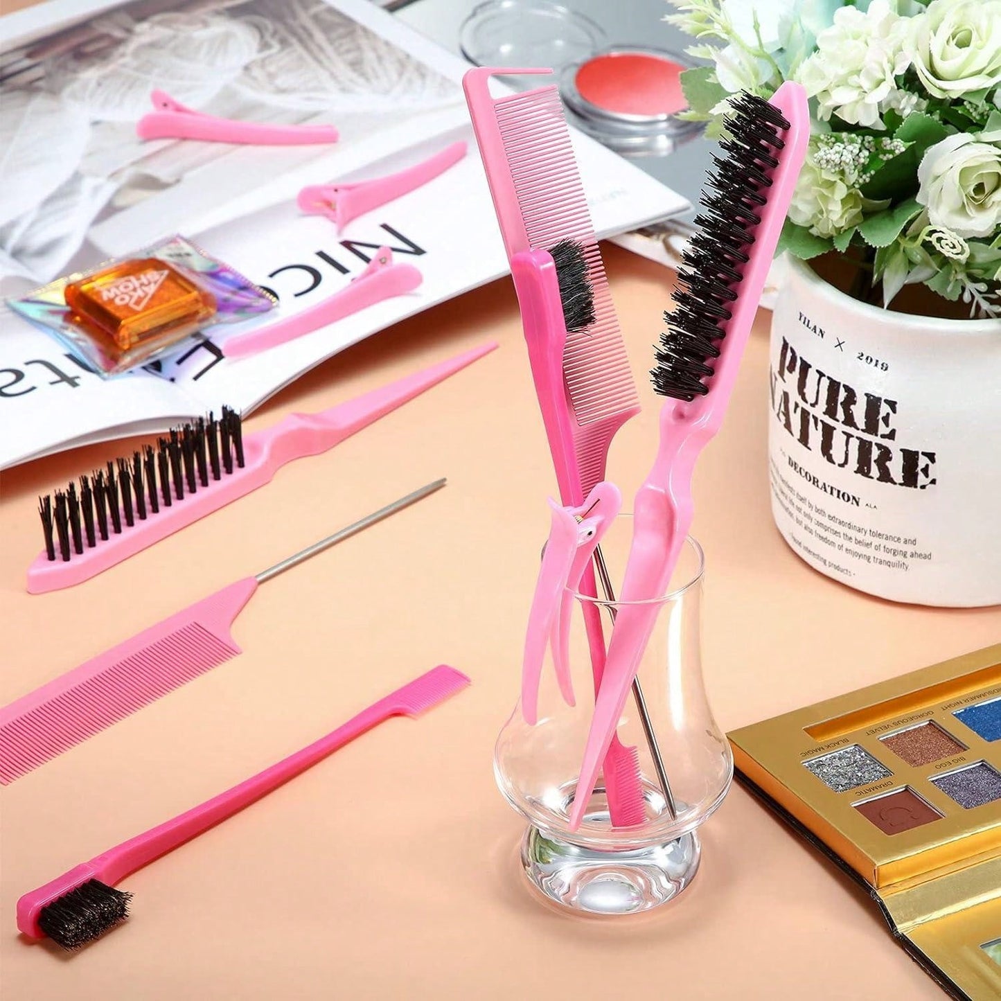 12 Pcs Hair Brush Set With Hair Styling Comb