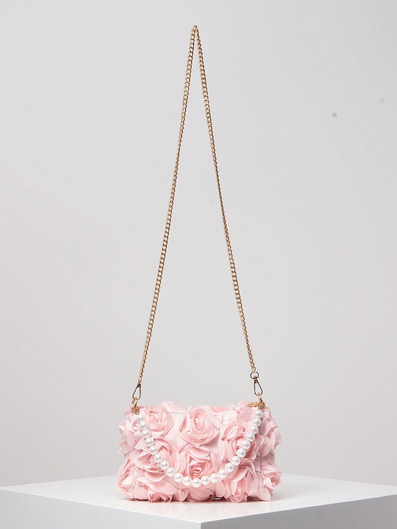 Evie Elegant Rose Flower Crossbody Bag