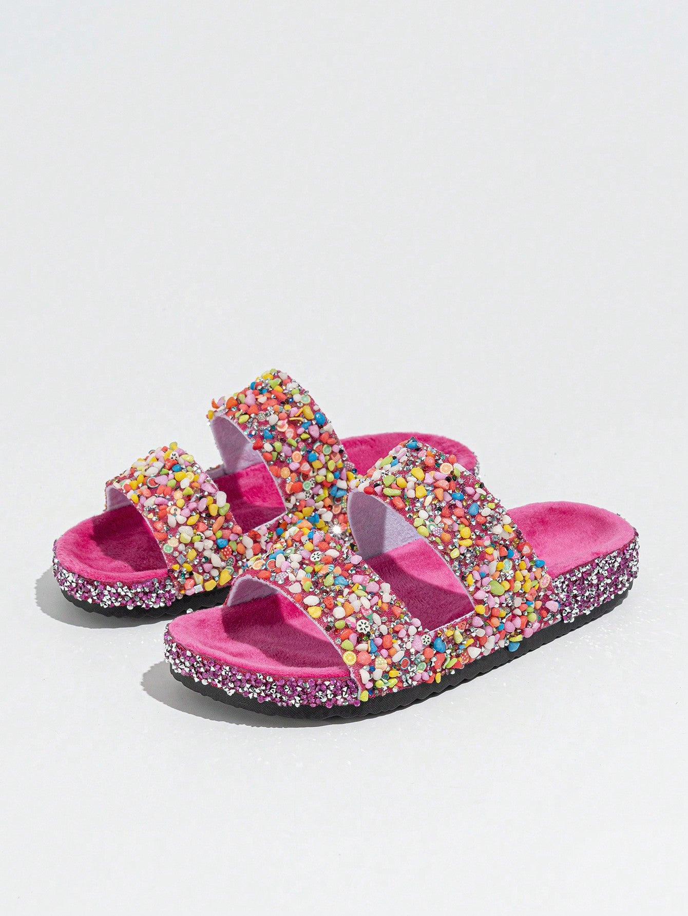 Pebbles Open Toe Comfortable Slides