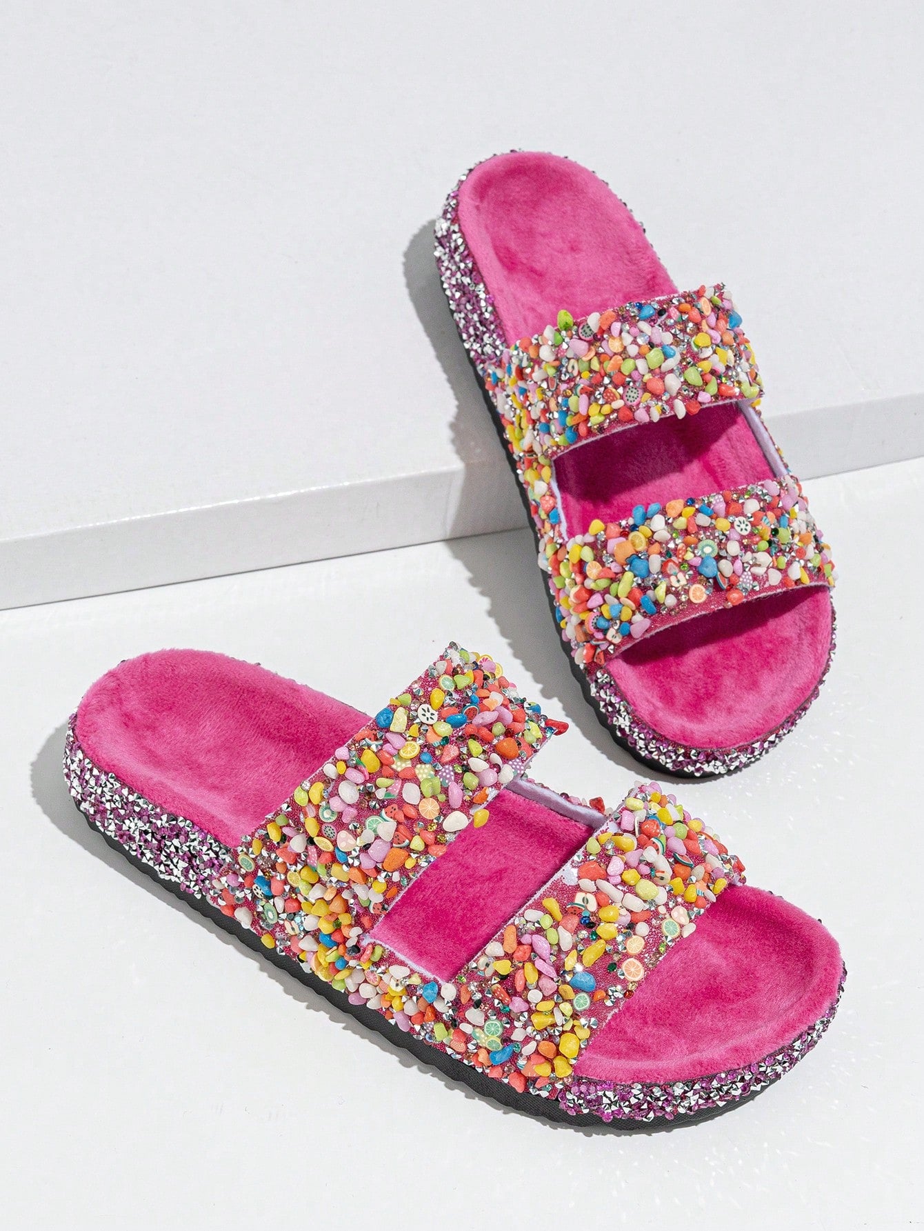 Pebbles Open Toe Comfortable Slides
