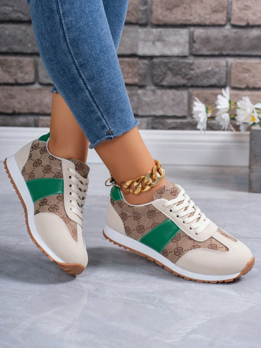 Jayda Giving Gucci Faux Leather Sneakers