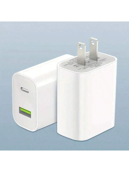 White Fast Charger Compatible With iPhone