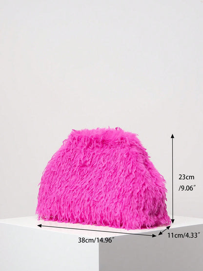 "Seriously On Fly" Glamorous Hot Pink Clutch