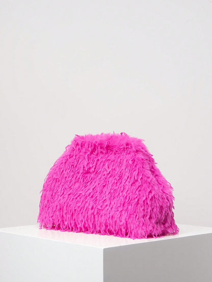 "Seriously On Fly" Glamorous Hot Pink Clutch