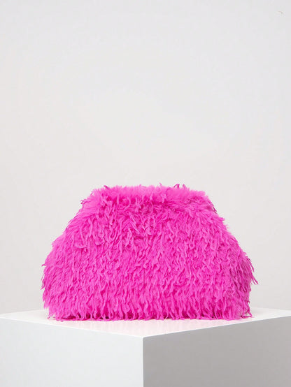 "Seriously On Fly" Glamorous Hot Pink Clutch