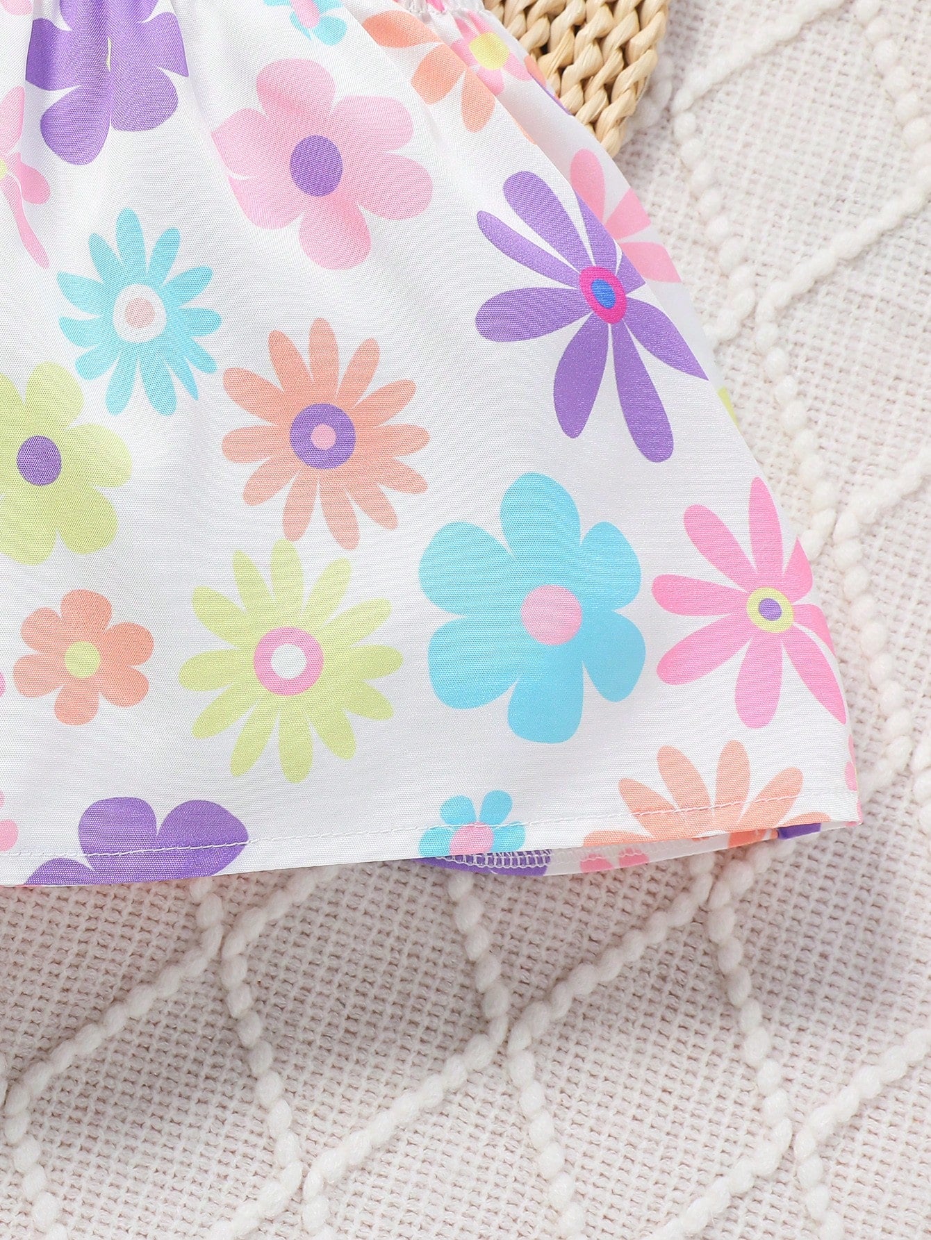 Delilah Flower Printed Ruffle Hem